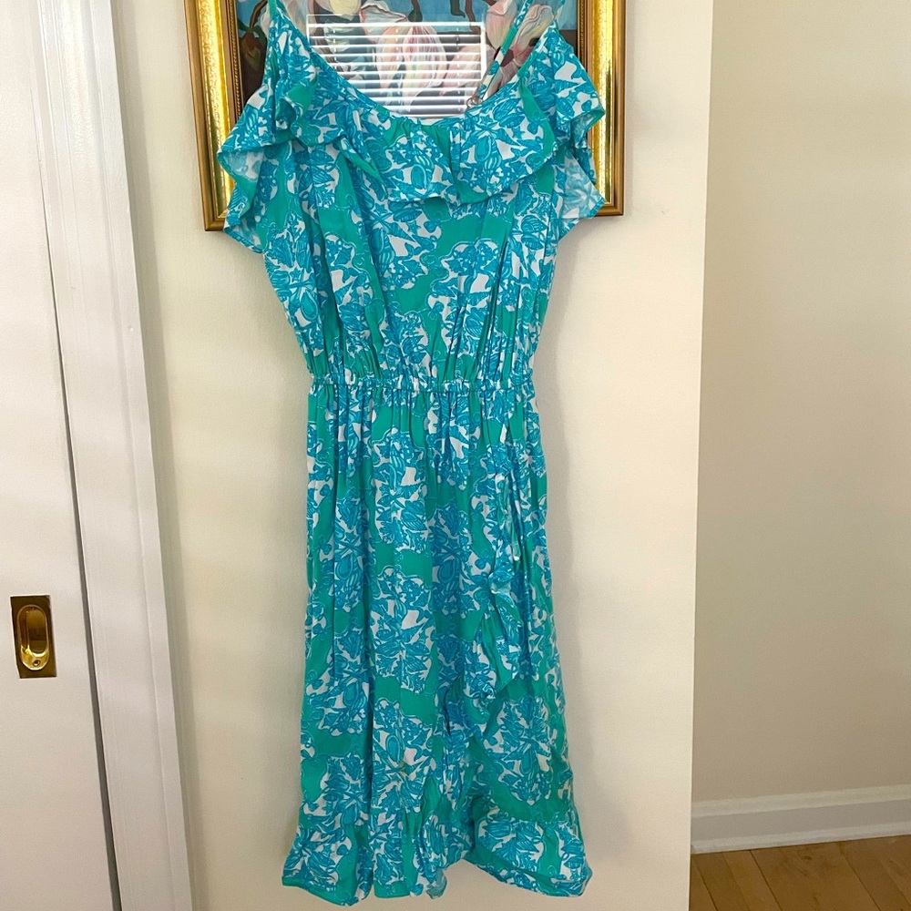 Lilly Pulitzer Strapless Ruffle Dress- XS